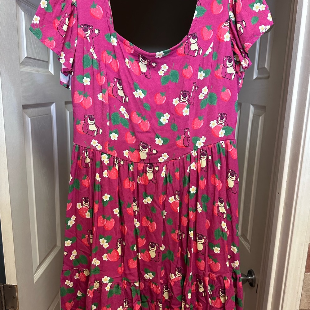 Boxlunch Lotso Mini Sundress with Flutter Cap Sleeves and Scoop Neck